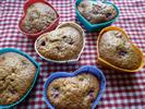 Hindbærmuffins med hvid chokolade